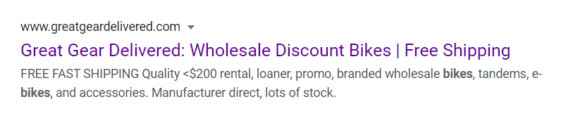 site meta description for keyword